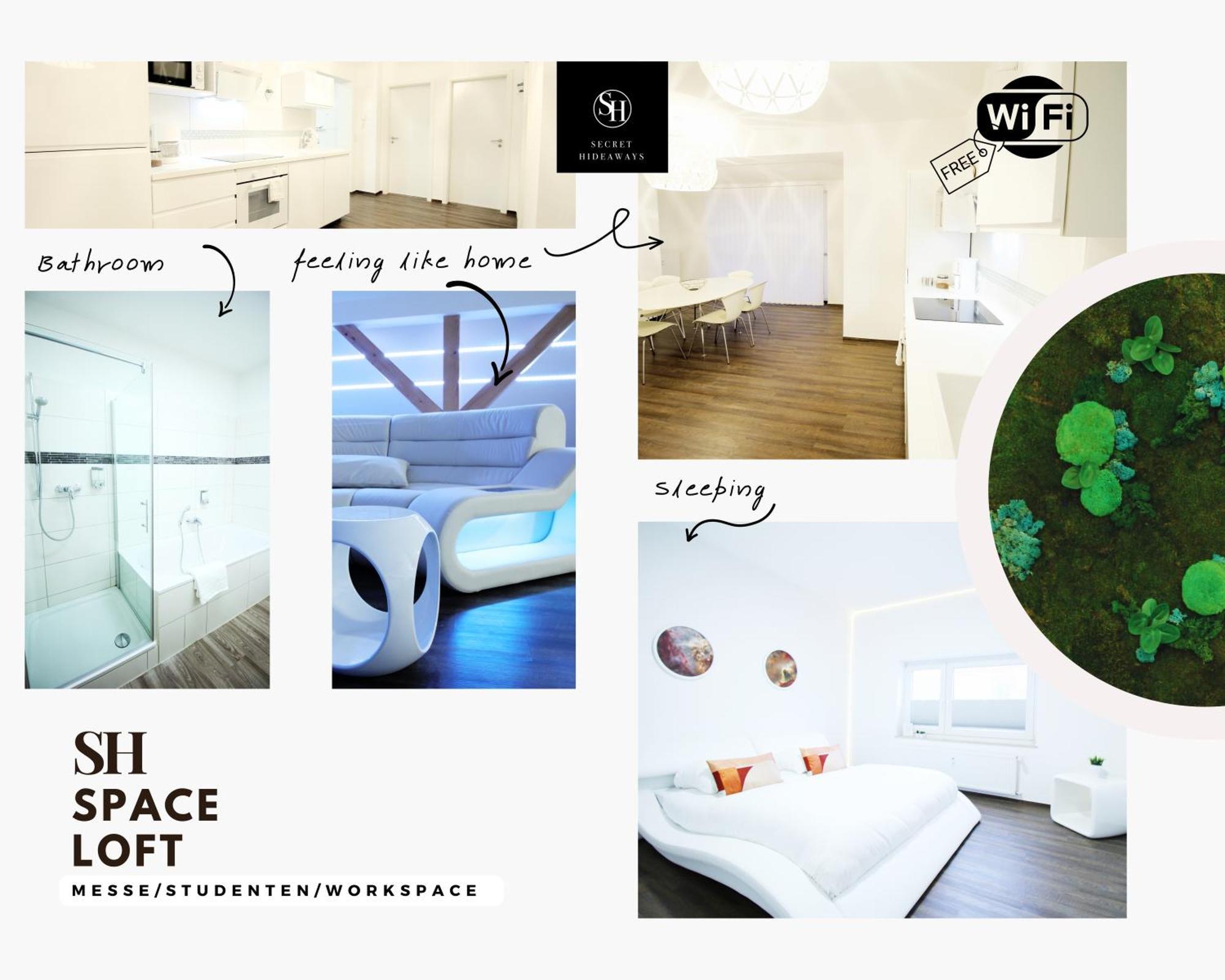 Secret Hideaways Space Loft Wohndesign Auf 2 Etagen L 450M Bis Uni Duisburg Buitenkant foto